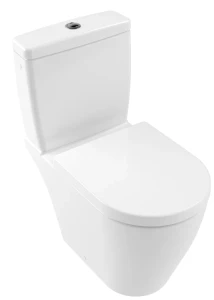 Avento Miska ustępowa lejowa do WC-kompaktu bez kołnierza wewnętrznego370 x 640 mm Weiss Alpin