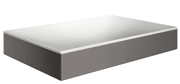 AXOR Suite Basins & Bathtub Umywalka nablatowa 600/400 bez otworu na baterie i przelewu Czarny Chrom Szczotkowany