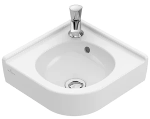 O.novo Umywalka mała narożna 400 x 320 x 145 mm, Weiss Alpin