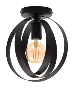 Cortado Lampa sufitowa   IP20 czarny E27 1x MAX 40