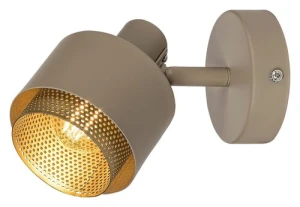 Fedora Lampa punktowa   IP20 jasny brąz E14 1x MAX 40