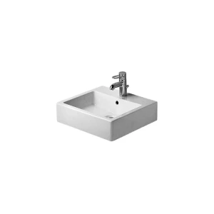 DURAVIT 04545000271 Umywalka 50 cm Vero biala z przel.,polka 1 otw., szlif., WG