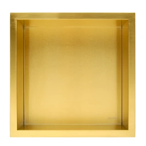 WALL-BOX ONE Gold / Brass - Półka pojedyncza złota 30x30x10 cm