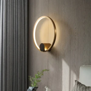 LAMPA ŚCIENNA KINKIET LED APP1385-CW OLD GOLD 30CM