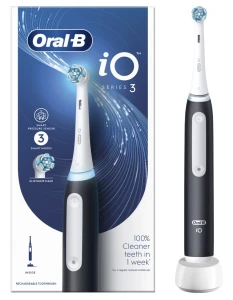 Braun Oral-B szczoteczka elektryczna iO 3 BLACK - szczoteczka magnetyczna