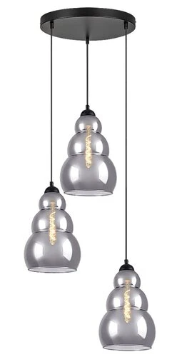 Salvatore Lampa wisząca   IP20 czarny E27 3x MAX 40