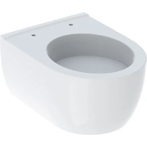 Wisząca miska WC 49cm Geberit iCon, lejowa, krótka, ukryte mocowania