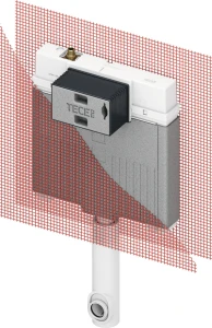 TECEbox - spłuczka podtynkowa Octa II, 8 cm do montażu ceramiki stojącej