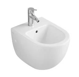 Subway 2.0 Bidet podwieszany 355x480 mm, do armatury 1-otworowej, model wiszący, z przelewem Z POWŁO