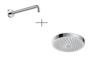 Hansgrohe Croma Select S deszczownica biały/chrom 26522400 + Ramię prysznicowe 38,9 cm 27413000