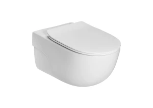 Meridian Miska WC podwieszana Rimless z deską wolnoopadającą SLIM (pack) - ROCA A34H240000