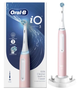 Braun Oral-B szczoteczka elektryczna iO 3 PINK - szczoteczka magnetyczna