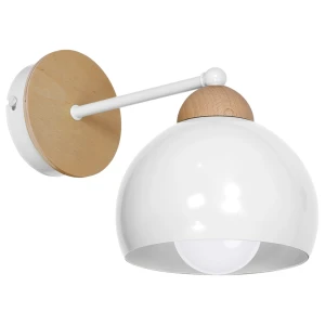 Dama White 1xE27/60W METAL + DREWNO / METAL + WOOD