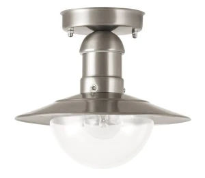 Oslo Zewnętrzna lampa sufitowa IP44 chrom satyna E27 1x MAX 60