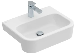 Architectura Umywalka do wbudowania z przodu blatu 550 x 430 mm Weiss Alpin