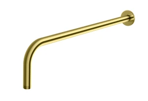 EXPERIENCE GOLD Ramię ścienne do deszczownicy okrągłe - 44 cm