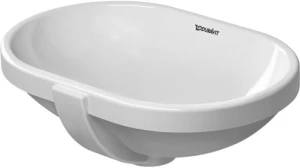 DURAVIT 03364300001 podblat. umywalka 43 cm Foster biala, z przel., bez polki