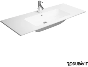 DURAVIT 23361200001 Umywalka meblowa 123cm ME by STARCK biala,przelew,polka,1 otwor, WG