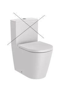 INSPIRA ROUND Miska wc do kompaktu Rimless BTW o/podwójny 600 mm PERŁA