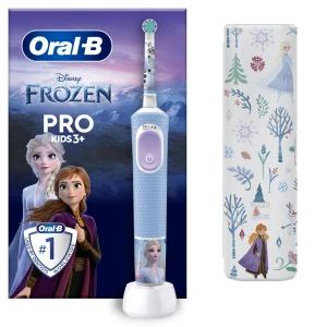 Braun Oral-B szczoteczka akumulatorowa dla dzieci D103 Kids FROZEN - Kraina Lodu etui podróżne D103.413.2KX