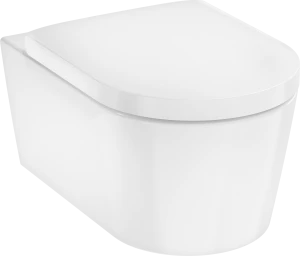 EluPura S Miska wisząca WC 54cm bezkołnierzowa z deską WC, SoftClose, QuickRelease, Biały