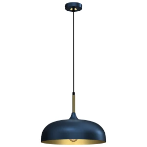 LINCOLN BLUE/GOLD Lampa wisząca 1xE27 35cm