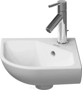 DURAVIT 0722430000 Umywalka narozna 50cm ME by STARCK przelew,polka, 1 otwor