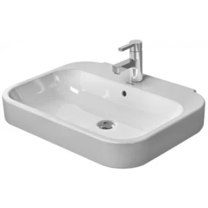 DURAVIT 23166500001 Umywalka 65 cm Happy D.2 biala z przel.,z polka, 1 otw,WonderGliss