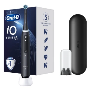 Oral-B szczoteczka elektryczna iO SERIES 5 BLACK - szczoteczka magnetyczna z etui podróżnym