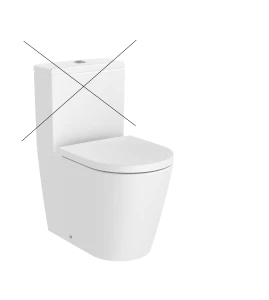 INSPIRA ROUND Miska wc do kompaktu Rimless BTW o/podwójny 600 mm BIAŁY MAT