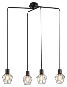 Belano Lampa wisząca IP20 czarny E27 4x MAX 40