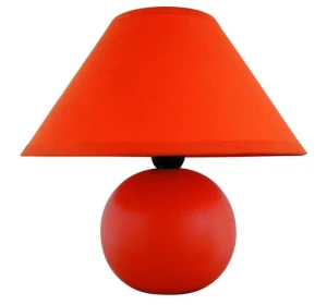 Lampka ceramiczna Ariel E14/40W pomarańczowa