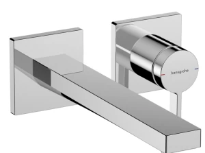 Tecturis E Jednouchwytowa bateria umywalkowa ścienna, podtynkowa z wylewką 22,5 cm Chrom
