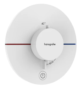 ShowerSelect Comfort S Bateria termostatyczna, podtynkowa do 1 odbiornika z dodatkowym wyjściem Biały Matowy