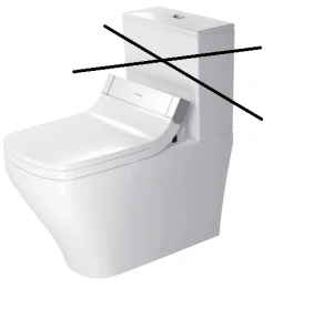 Stand-WC Kombi 720mm DuraStyle Wei