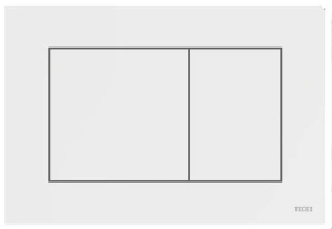 TECEnow - przycisk spłukujacy do WC, biały połysk antybakteryjny