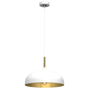 LINCOLN WHITE/GOLD Lampa wisząca 1xE27 35cm