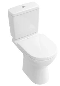 O.novo Miska ustępowa lejowa do WC-kompaktu bez kołnierza wewnętrznego 360 x 670 mm Weiss Alpin Ceramic