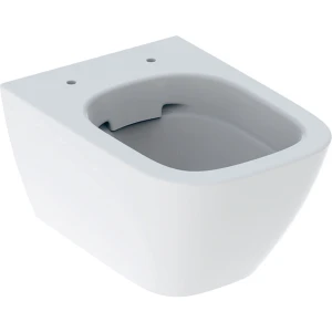 Wisząca miska 49cm WC Smyle Square, lejowa, krótka, ukryte mocowania, Rimfree