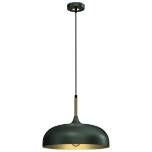 LINCOLN GREEN/GOLD Lampa wisząca 1xE27 35cm