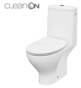 WC KOMPAKT MODUO CLEAN ON 010 Z DESKĄ DUROPLASTOWĄ SLIM, WOLNOOPADAJĄCĄ Z FUNKCJĄ ŁATWEGO WYPINANIA