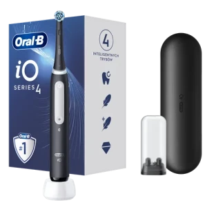 Oral-B szczoteczka elektryczna iO SERIES 4 BLACK - szczoteczka magnetyczna z etui podróżnym