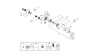 BauFlow Single-lever shower mixer 1/2"