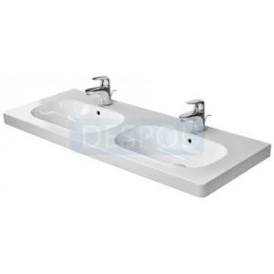 Umywalka meblowa podwójna 120 x 48 cm Duravit D-Code 034812 00 002