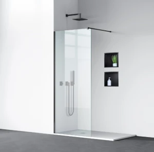 Ścianka prysznicowa Walk-in Beira - BLACK 120 cm