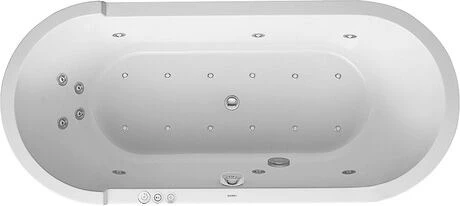 Starck Wanna owalna z hydromasażem 1800x800 combi P