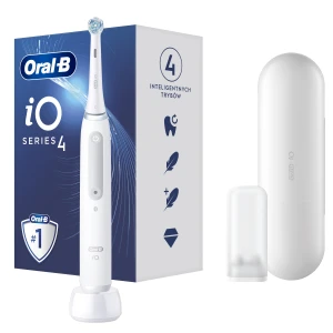 Oral-B szczoteczka elektryczna iO SERIES 4 WHITE - szczoteczka magnetyczna z etui podróżnym