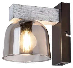 Cardamom Lampa  IP20 szary dąb E14 1x MAX 40