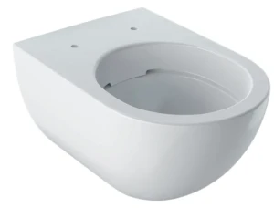 Wisząca miska WC Acanto z ceramiczną muszlą toaletową, zamknięta forma, Rimfree