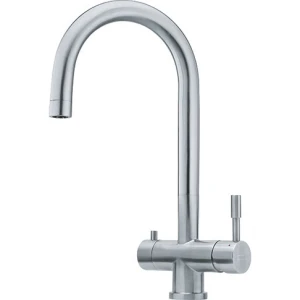 FRANKE studio 120.0179.979 Tap Eos clear spout 2HM 3-ways FIP Bateria kuchenna Stal szlachetna